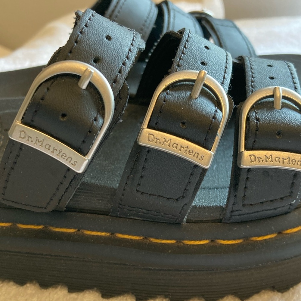 Dr. Martens Black “Blaire Slide” Sandals 7 - Picture 6 of 13